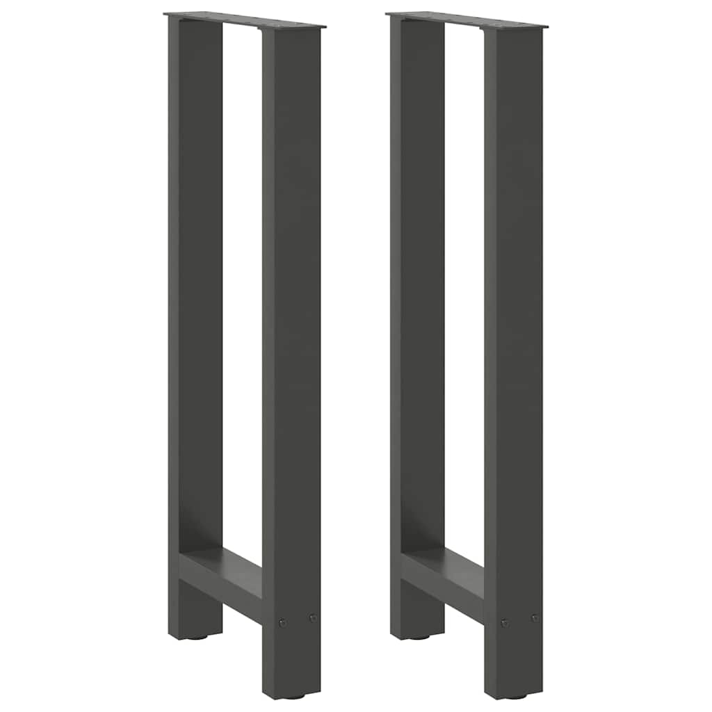 Bar Table Legs Anthracite 2 pcs 40x(100-101) cm Steel