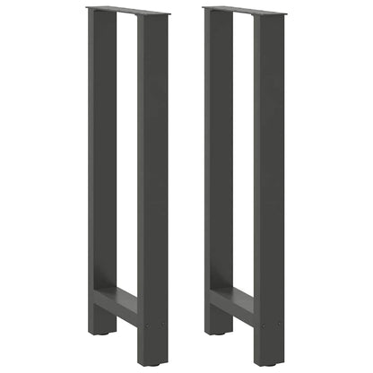 Bar Table Legs Anthracite 2 pcs 40x(100-101) cm Steel