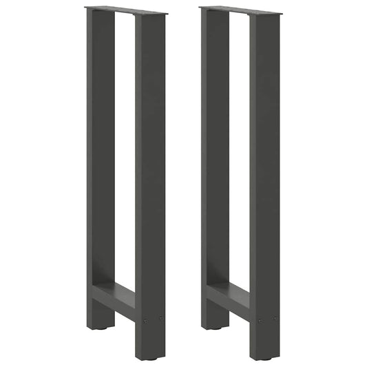 Bar Table Legs Anthracite 2 pcs 40x(100-101) cm Steel