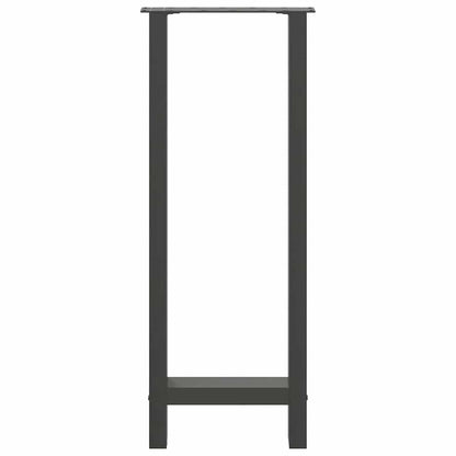 Bar Table Legs Anthracite 2 pcs 40x(100-101) cm Steel