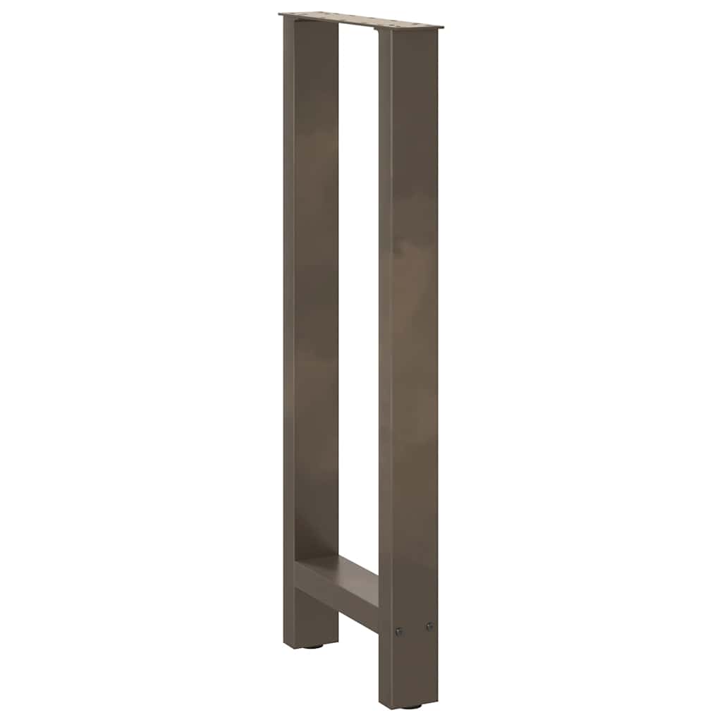 Bar Table Legs Natural Steel 2 pcs 40x(100-101) cm Steel