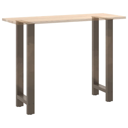 Bar Table Legs Natural Steel 2 pcs 40x(100-101) cm Steel