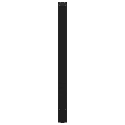 Bar Table Legs Black 2 pcs 50x(100-101) cm Steel