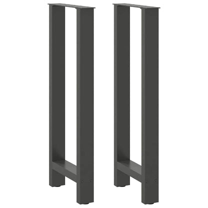 Bar Table Legs Anthracite 2 pcs 50x(100-101) cm Steel