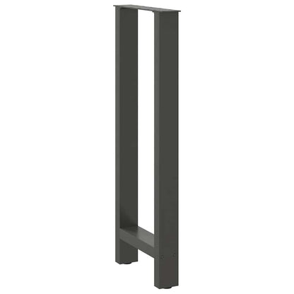 Bar Table Legs Anthracite 2 pcs 50x(100-101) cm Steel