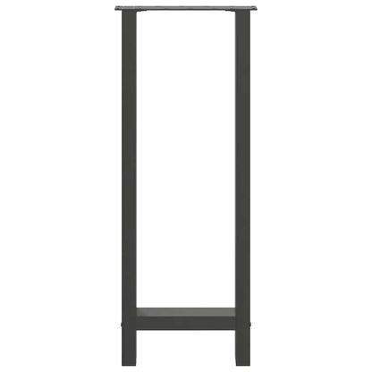 Bar Table Legs Anthracite 2 pcs 50x(100-101) cm Steel