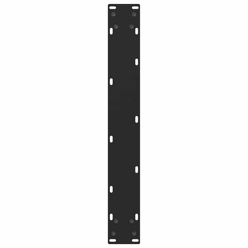 Bar Table Legs Black 2 pcs 60x(100-101) cm Steel