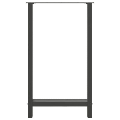Bar Table Legs Anthracite 2 pcs 60x(100-101) cm Steel