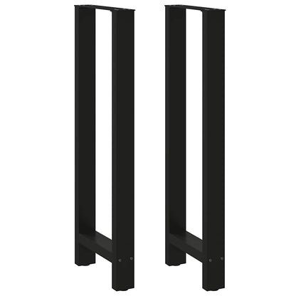Bar Table Legs Black 2 pcs 40x(110-111) cm Steel