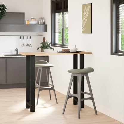 Bar Table Legs Black 2 pcs 40x(110-111) cm Steel