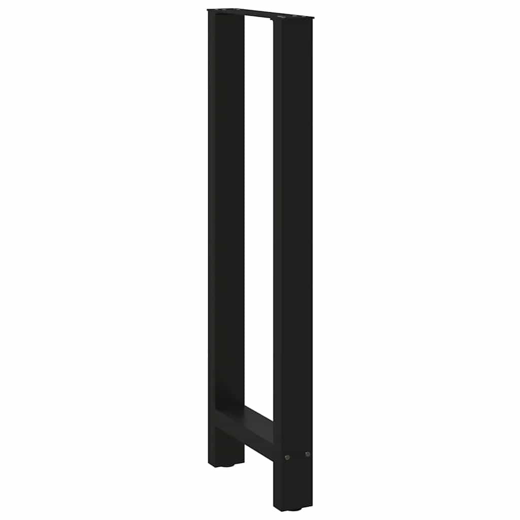 Bar Table Legs Black 2 pcs 40x(110-111) cm Steel