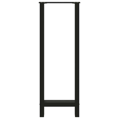 Bar Table Legs Black 2 pcs 40x(110-111) cm Steel