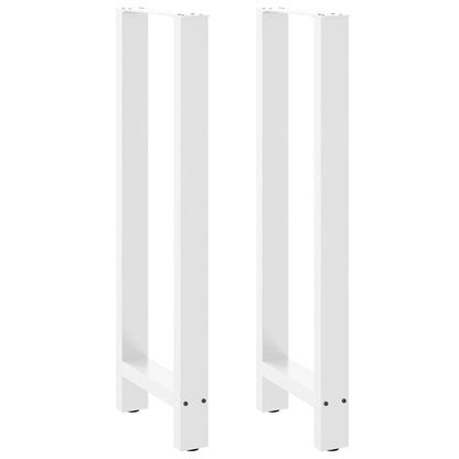 Bar Table Legs White 2 pcs 40x(110-111) cm Steel
