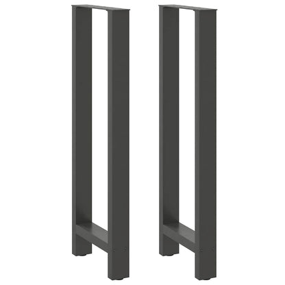 Bar Table Legs Anthracite 2 pcs 40x(110-111) cm Steel