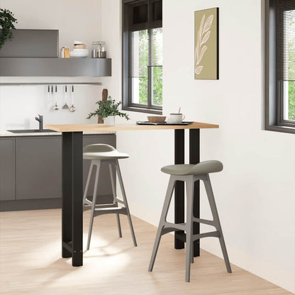 Bar Table Legs Black 2 pcs 50x(110-111) cm Steel