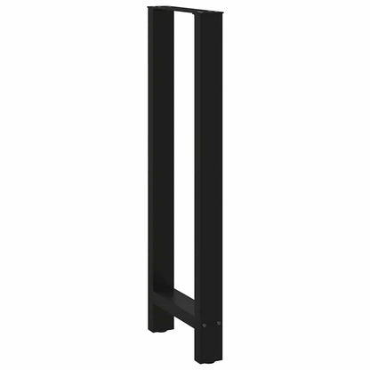 Bar Table Legs Black 2 pcs 50x(110-111) cm Steel