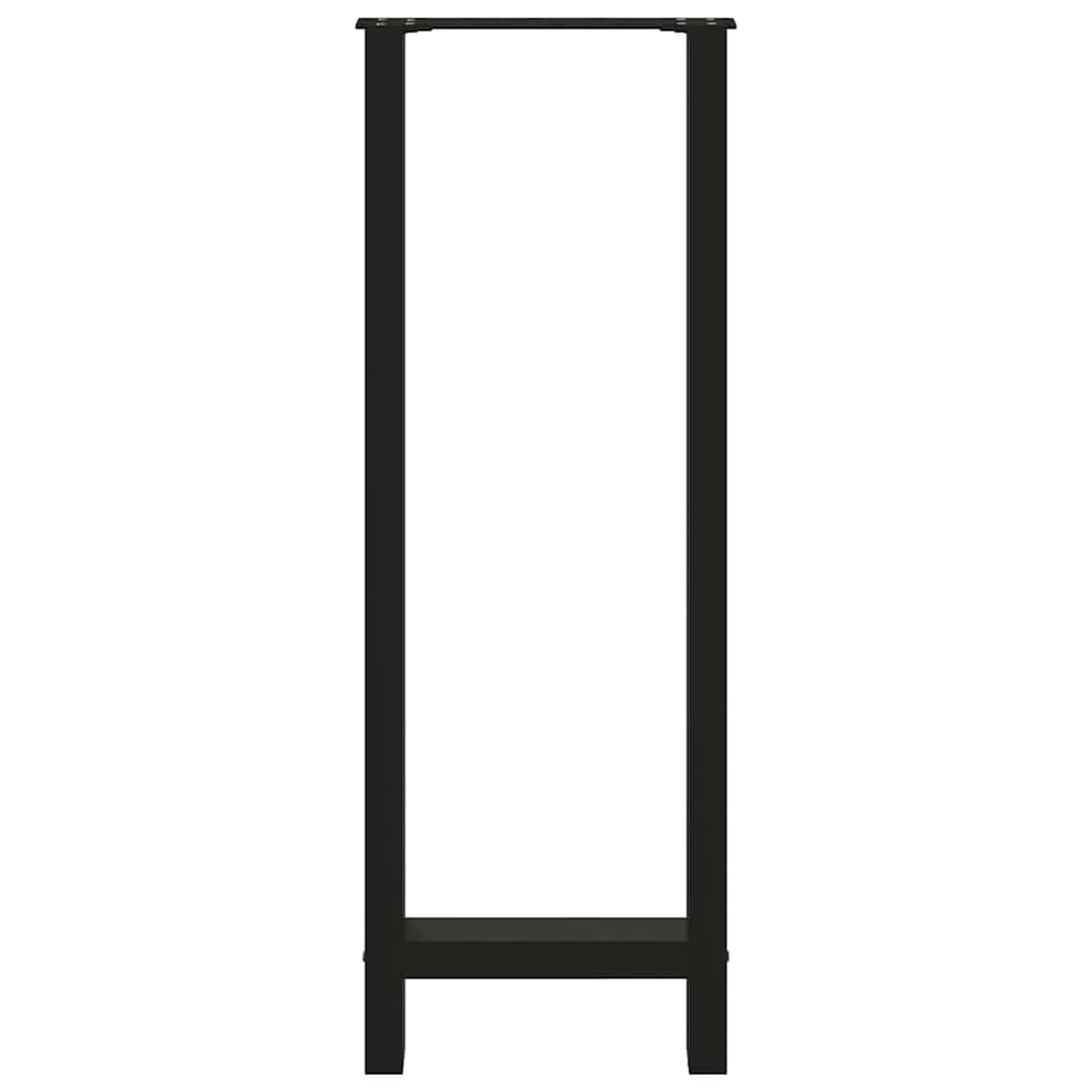 Bar Table Legs Black 2 pcs 50x(110-111) cm Steel
