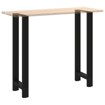Bar Table Legs Black 2 pcs 50x(110-111) cm Steel
