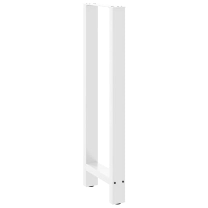 Bar Table Legs White 2 pcs 50x(110-111) cm Steel