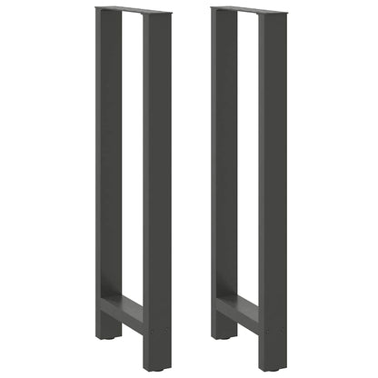 Bar Table Legs Anthracite 2 pcs 50x(110-111) cm Steel