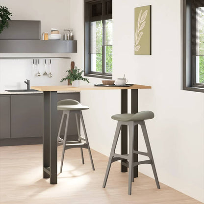 Bar Table Legs Anthracite 2 pcs 50x(110-111) cm Steel