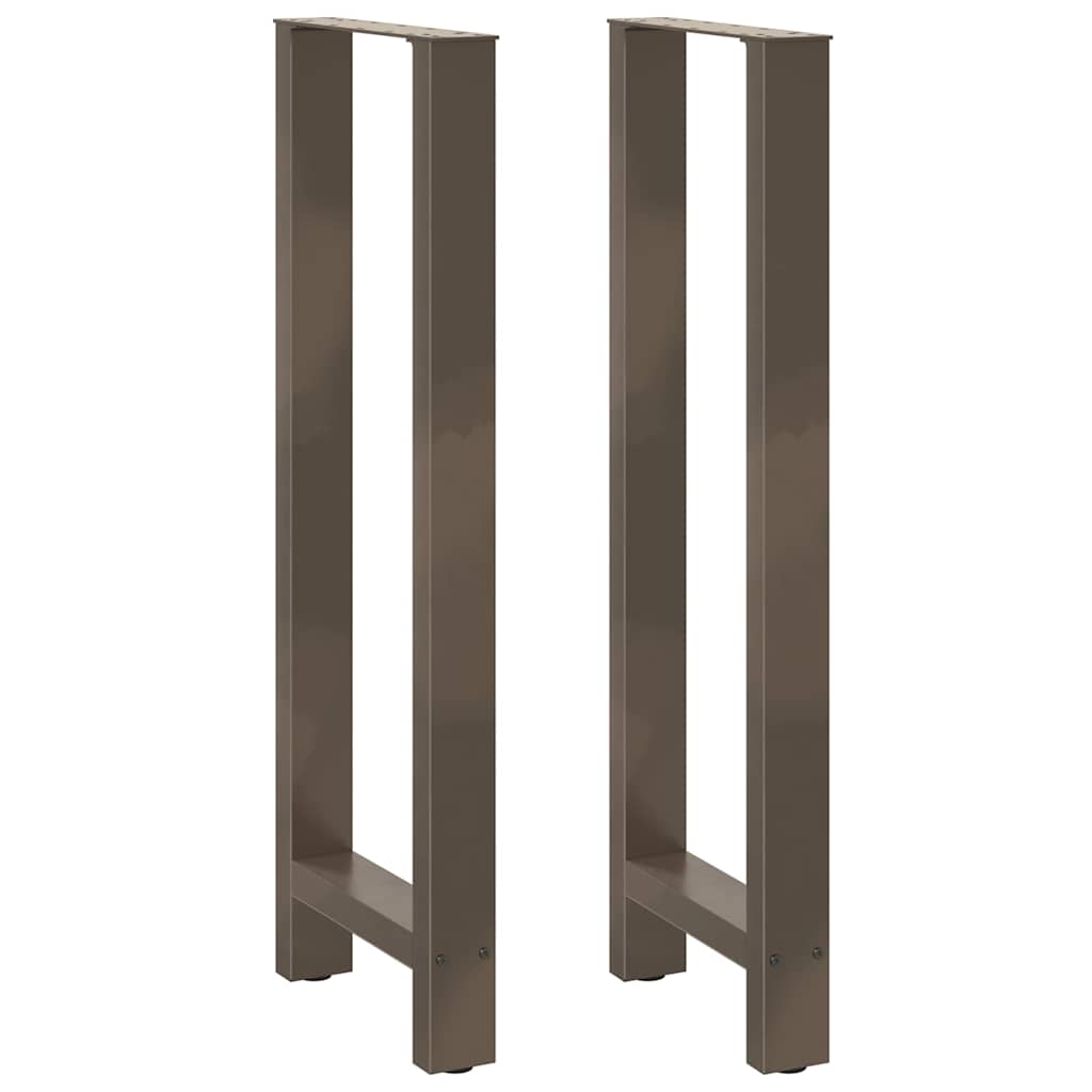 Bar Table Legs Natural Steel 2 pcs 50x(110-111) cm Steel