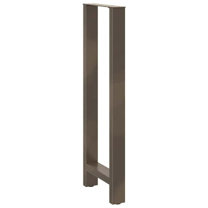 Bar Table Legs Natural Steel 2 pcs 50x(110-111) cm Steel
