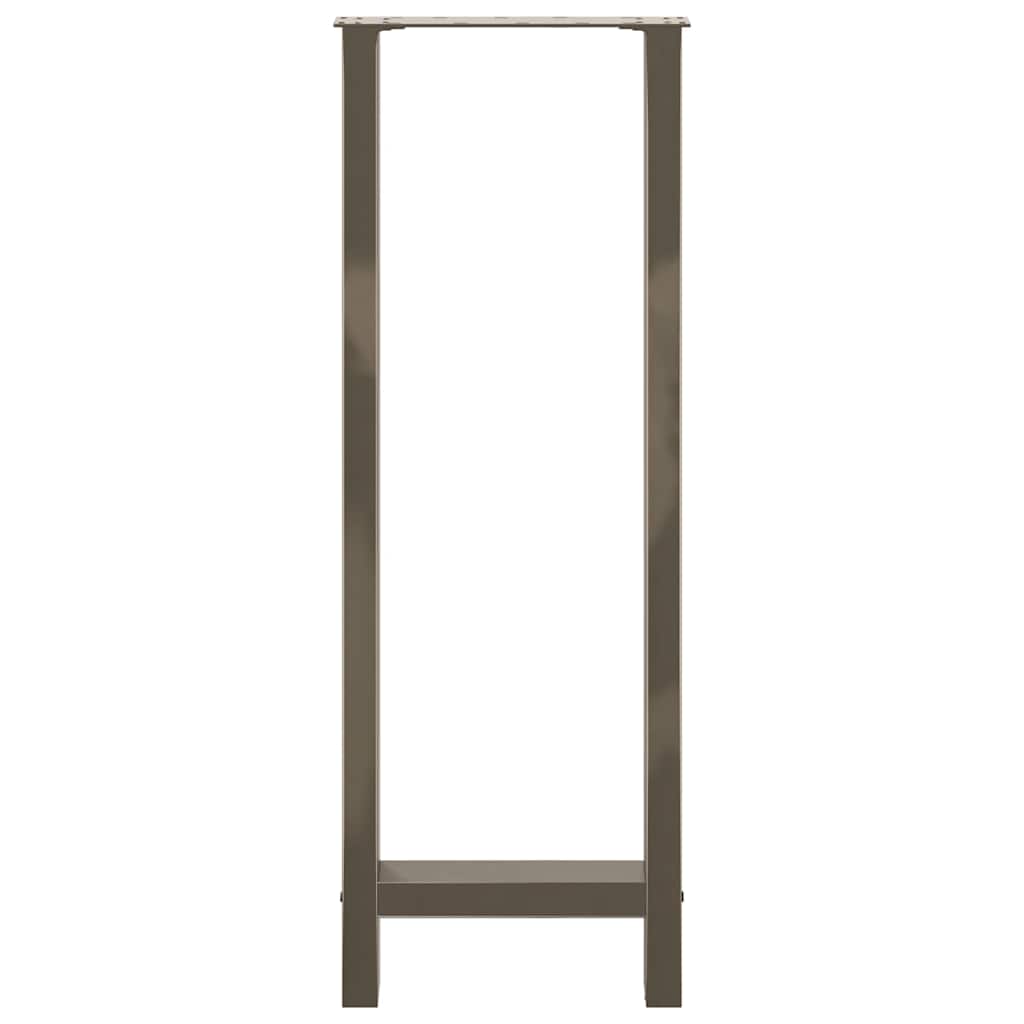 Bar Table Legs Natural Steel 2 pcs 50x(110-111) cm Steel