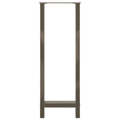 Bar Table Legs Natural Steel 2 pcs 50x(110-111) cm Steel