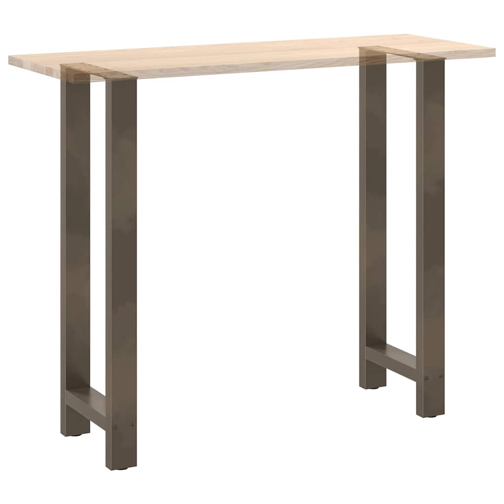 Bar Table Legs Natural Steel 2 pcs 50x(110-111) cm Steel