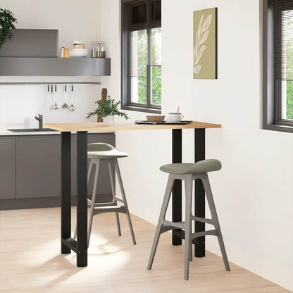 Bar Table Legs Black 2 pcs 60x(110-111) cm Steel