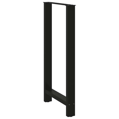 Bar Table Legs Black 2 pcs 60x(110-111) cm Steel