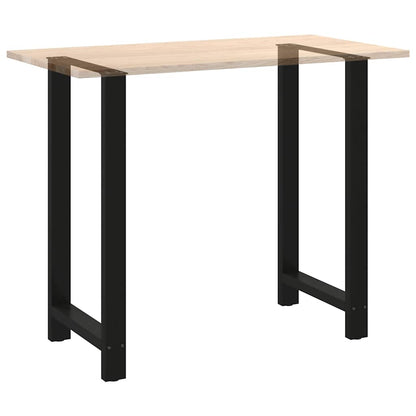 Bar Table Legs Black 2 pcs 60x(110-111) cm Steel