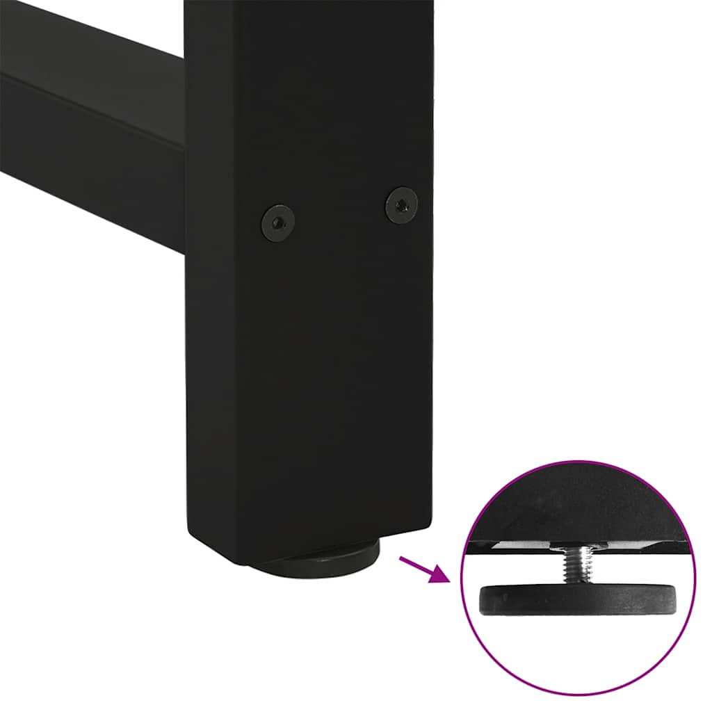 Bar Table Legs Black 2 pcs 60x(110-111) cm Steel