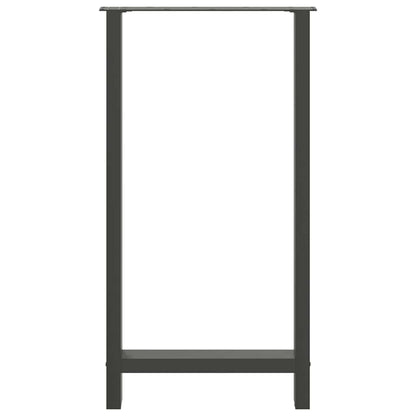 Bar Table Legs Anthracite 2 pcs 60x(110-111) cm Steel