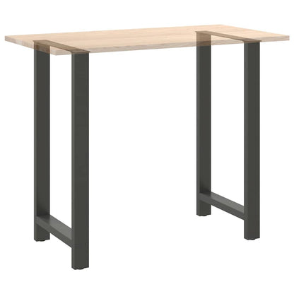 Bar Table Legs Anthracite 2 pcs 60x(110-111) cm Steel