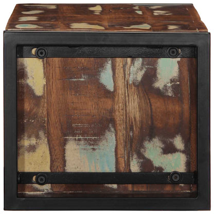 TV Cabinet Multicolour 80x30x25 cm Solid Wood Reclaimed