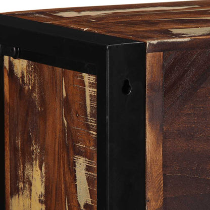 TV Cabinet Multicolour 80x30x25 cm Solid Wood Reclaimed