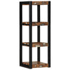 Wall Shelf Multicolour 35x35x100 cm Solid Wood Reclaimed