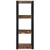 Wall Shelf Multicolour 35x35x100 cm Solid Wood Reclaimed