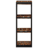Wall Shelf Multicolour 35x35x100 cm Solid Wood Reclaimed