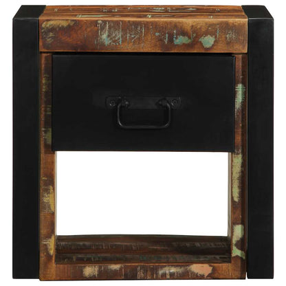 Bedside Cabinet Multicolour 40x35x40 cm Solid Wood Reclaimed
