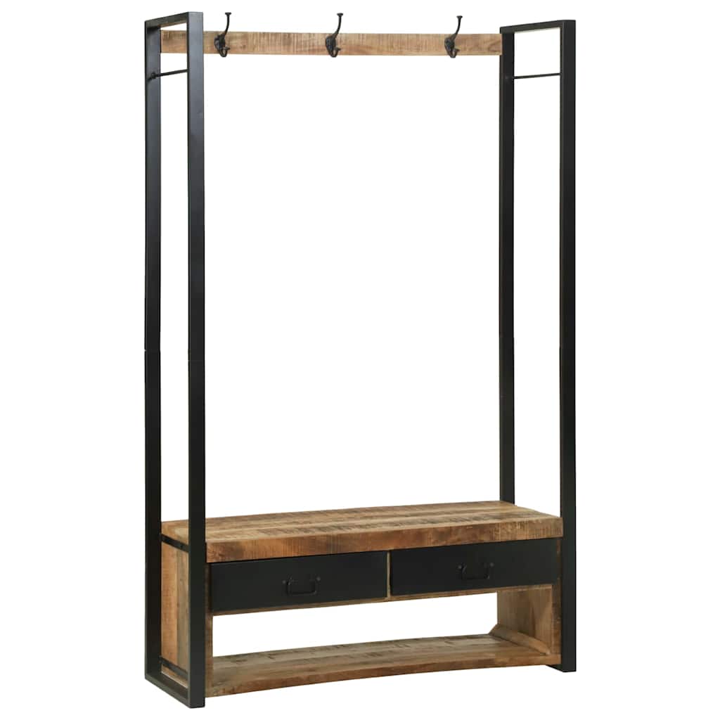 Clothes Rack Brown 110 x 40 x 179 cm Solid Mango wood
