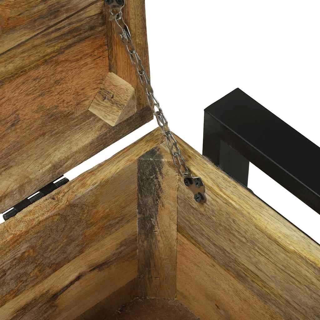 Storage Box Brown 31.50 x 13.78 x 17.72 in Solid Mango wood