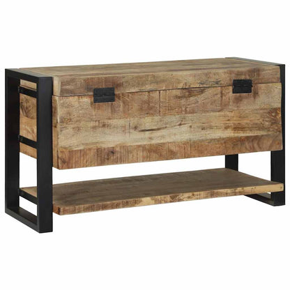 Storage Box Brown 31.50 x 13.78 x 17.72 in Solid Mango wood