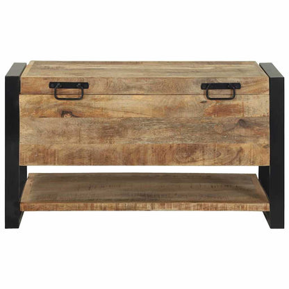 Storage Box Brown 31.50 x 13.78 x 17.72 in Solid Mango wood