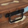Storage Box Multicolour 80 x 35 x 45 cm Solid Reclaim wood