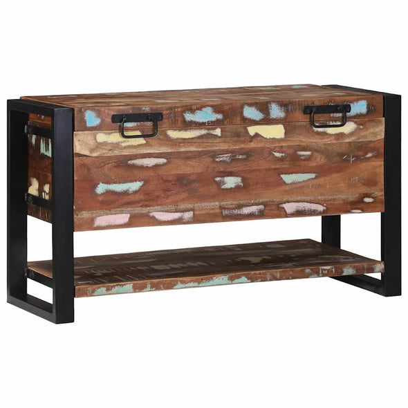 Storage Box Multicolour 80 x 35 x 45 cm Solid Reclaim wood