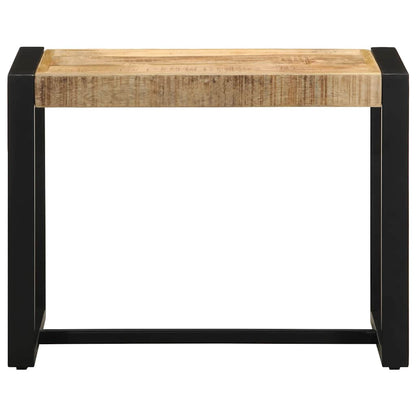 Bench 60x35x45 cm Solid Rough Wood Mango