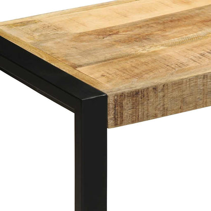 Bench 60x35x45 cm Solid Rough Wood Mango